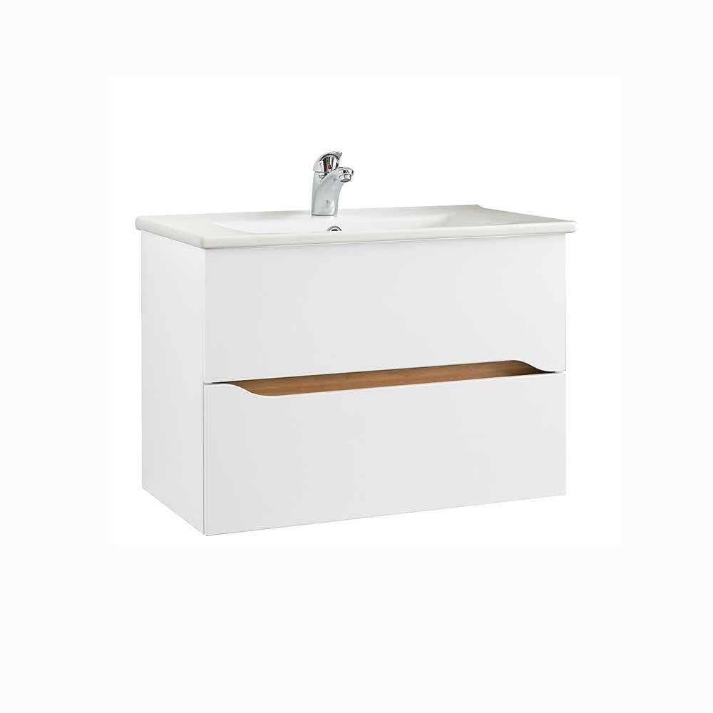 Waschplatz und Midischrank Set - Zenata (dreiteilig)