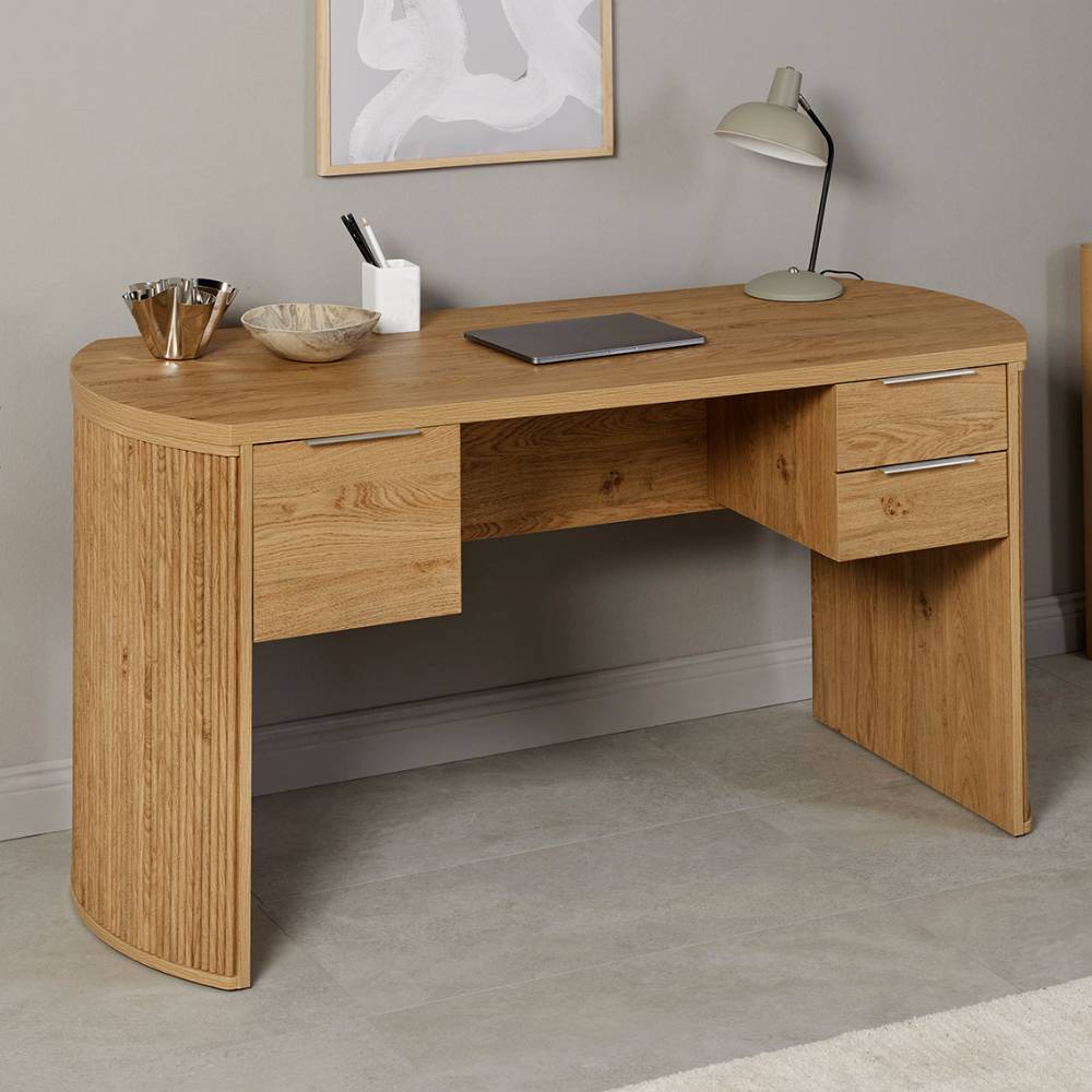Home Office Schreibtisch in Eichefarben - Nueva
