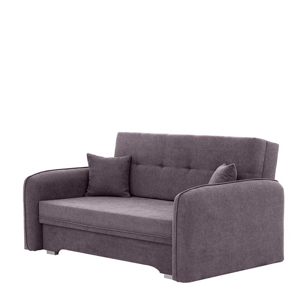Velours Couch in Mauve mit Federkern - Speccia