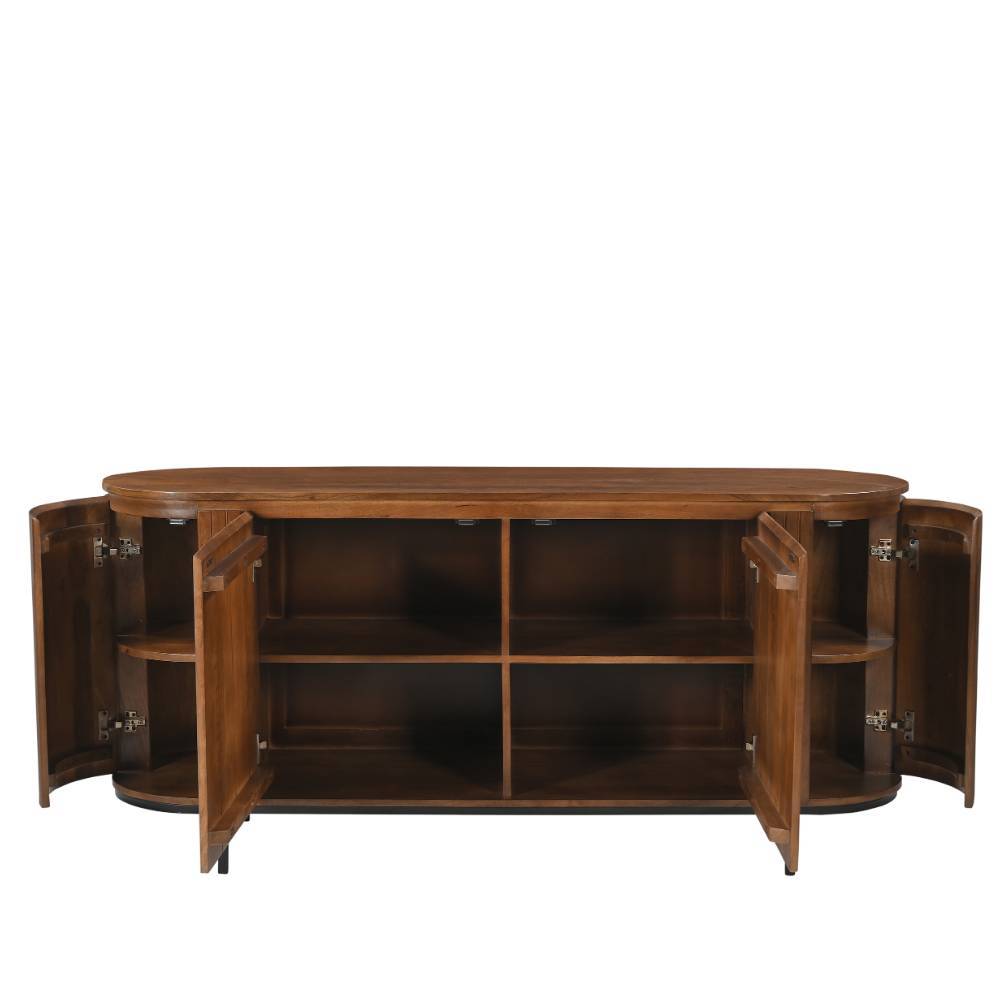 Retro Design Sideboard aus Mangoholz - Galadira