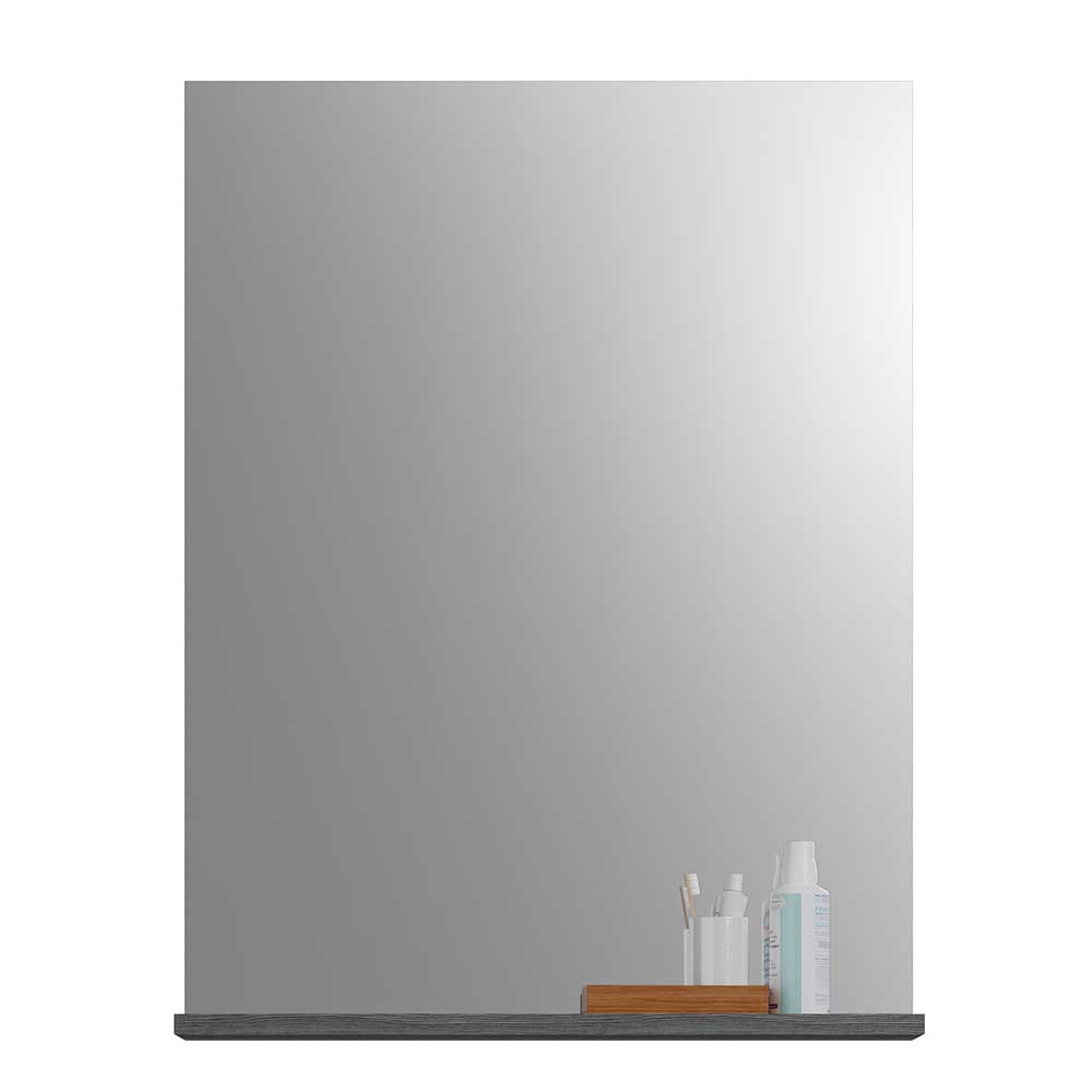 60x79x19 Badspiegel mit Ablage in Grau - Nancys