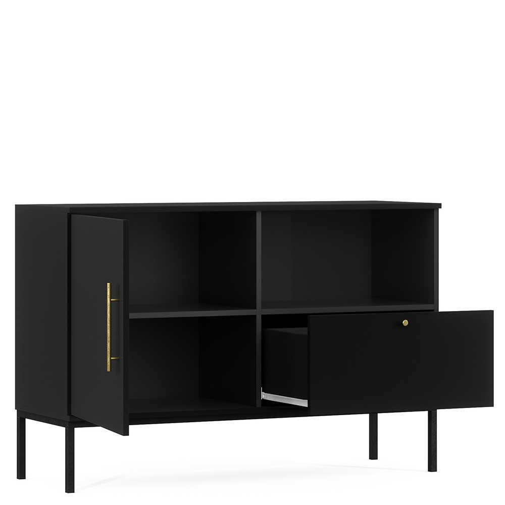 Kommode in Schwarz mit Gold - Groot