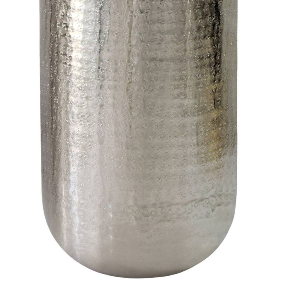 Bodenvase aus Aluminium in Silber - Grove