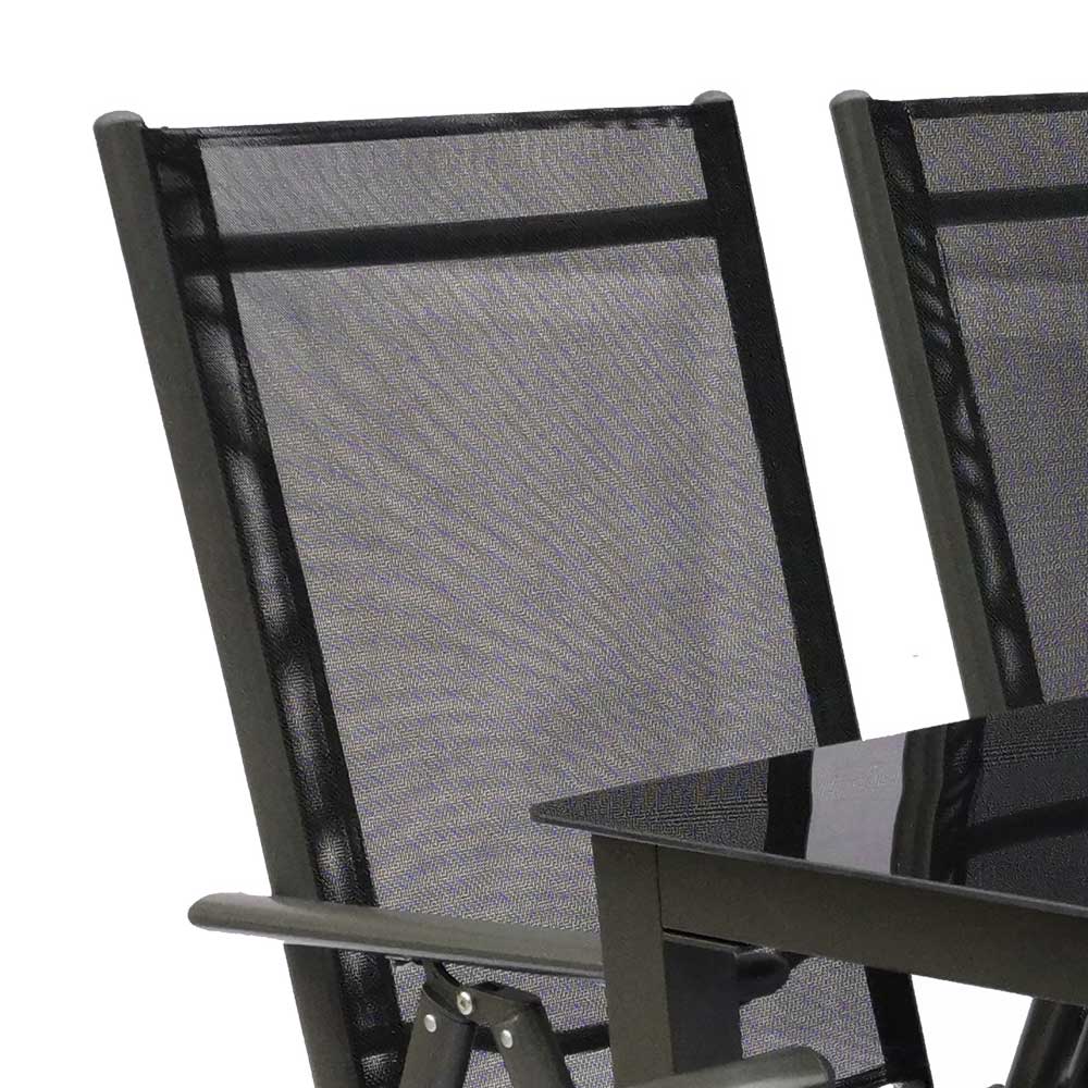 Gartentisch Gruppe in modernem Design - Everest (siebenteilig)