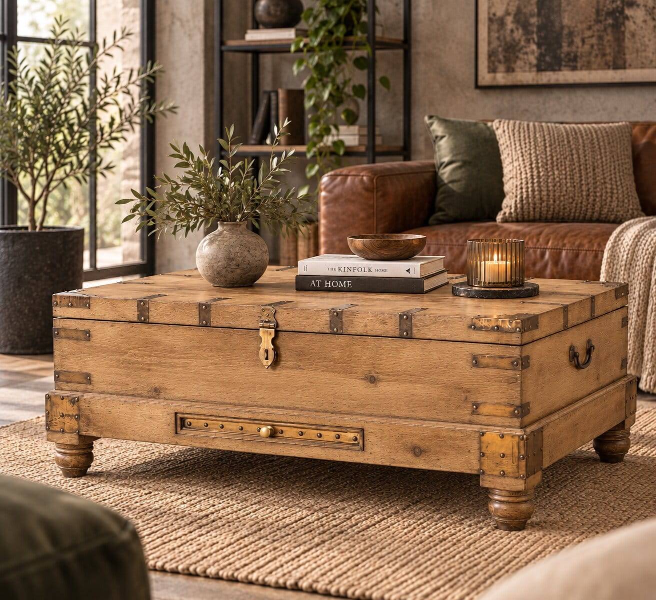 Truhen-Couchtisch im Kolonial Stil - Matresca