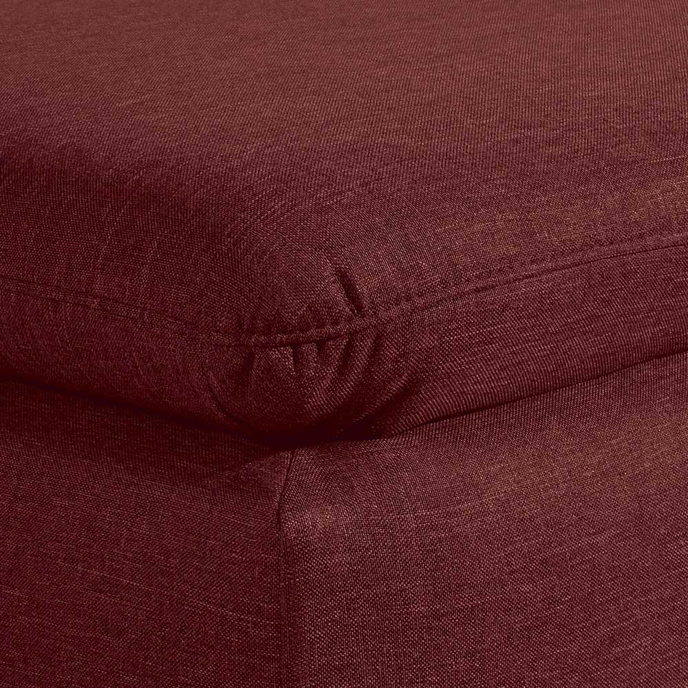 Sessel in Rot und Nussbaum Braun - Capital