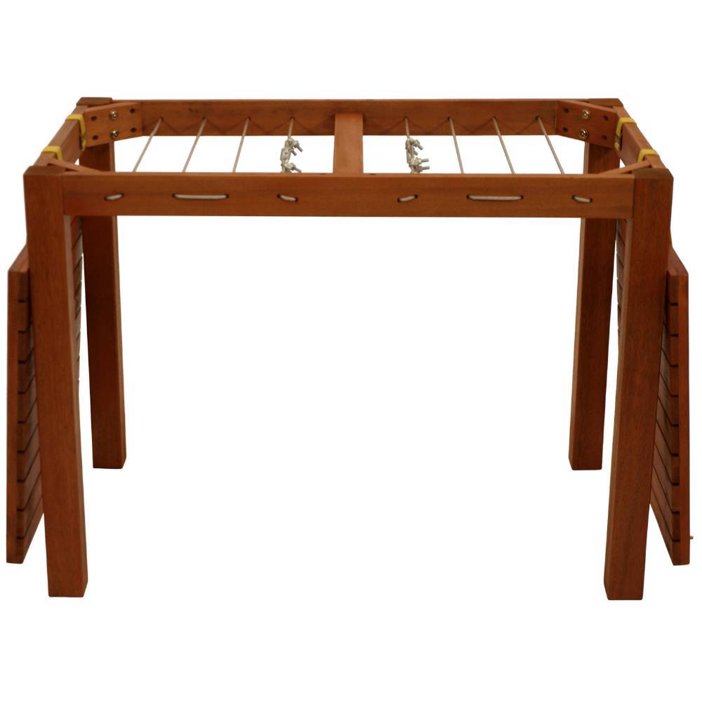 Gartentisch mit Wäscheleinen aus Eukalyptusholz - Zuverno