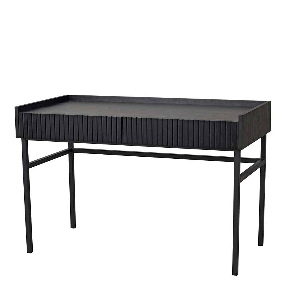 120x82x61 Eleganter Schreibtisch in Schwarz - Coronado