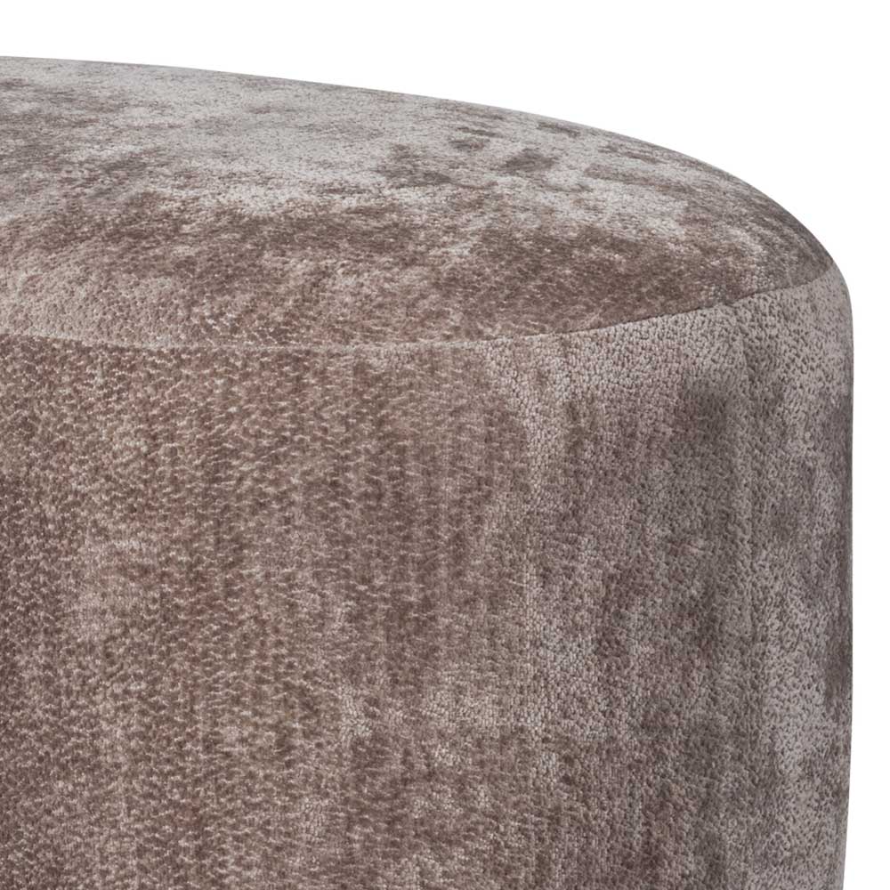 Couchhocker in Taupe Chenille - Fridelia