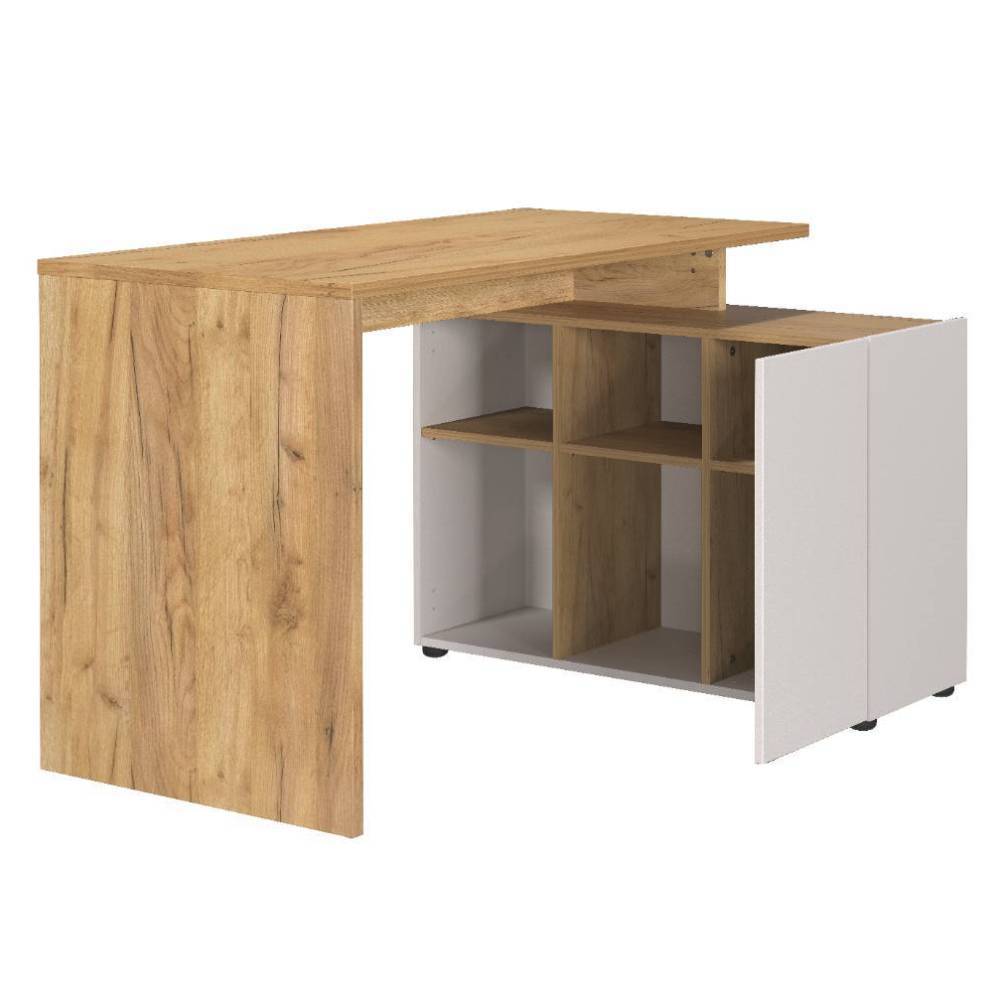 Büro Schreibtisch und Schrank Set - Chiron (dreiteilig)