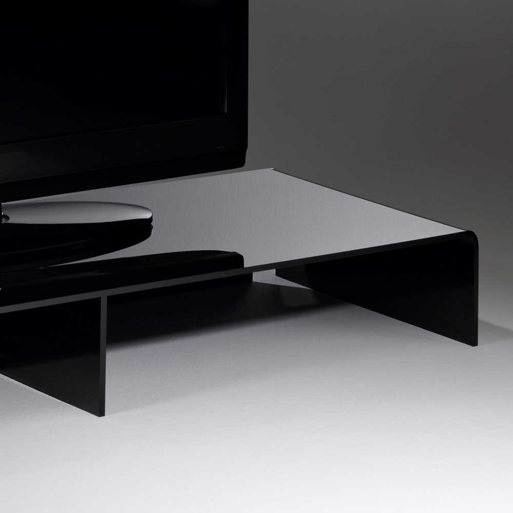 Design Acryl TV Tisch in Schwarz - Simeon