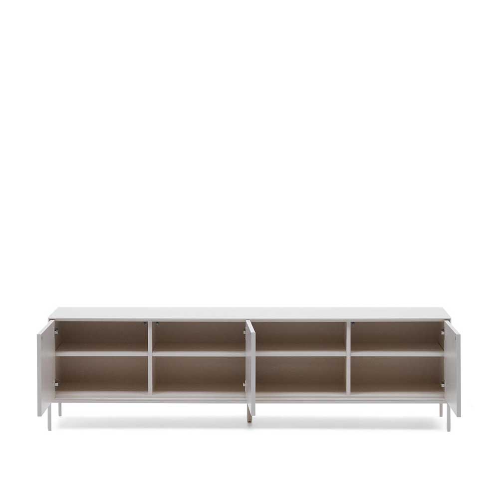 195x55x40 Weißes Lowboard modern - Dresconio
