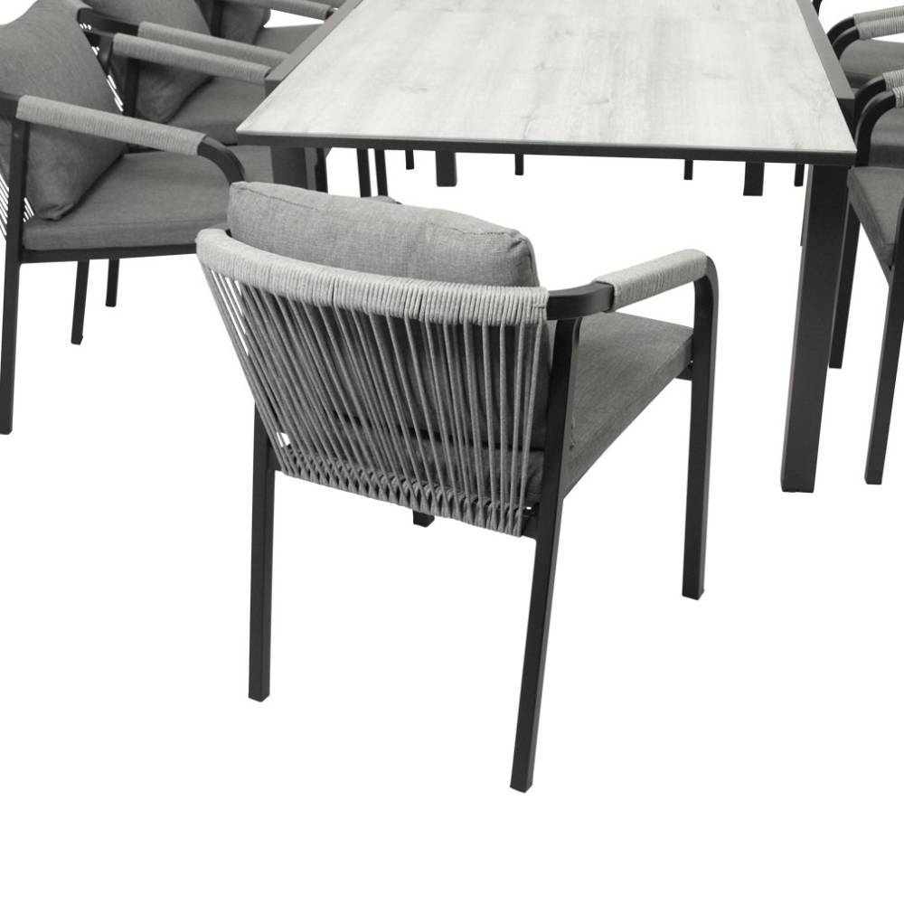 Outdoor-Tischsessl und Tisch Set - Jennassa (neunteilig)