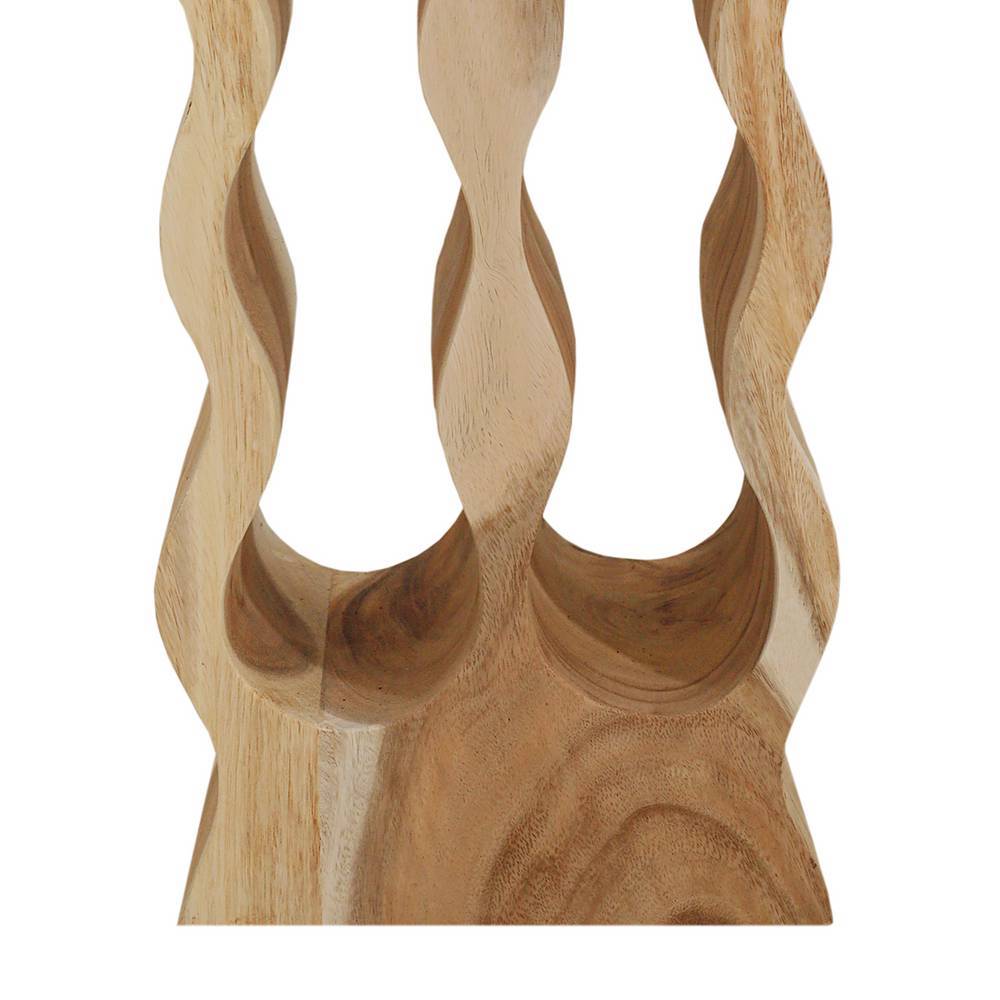 8 Flaschen Weinregal aus Suar Massivholz - Capa