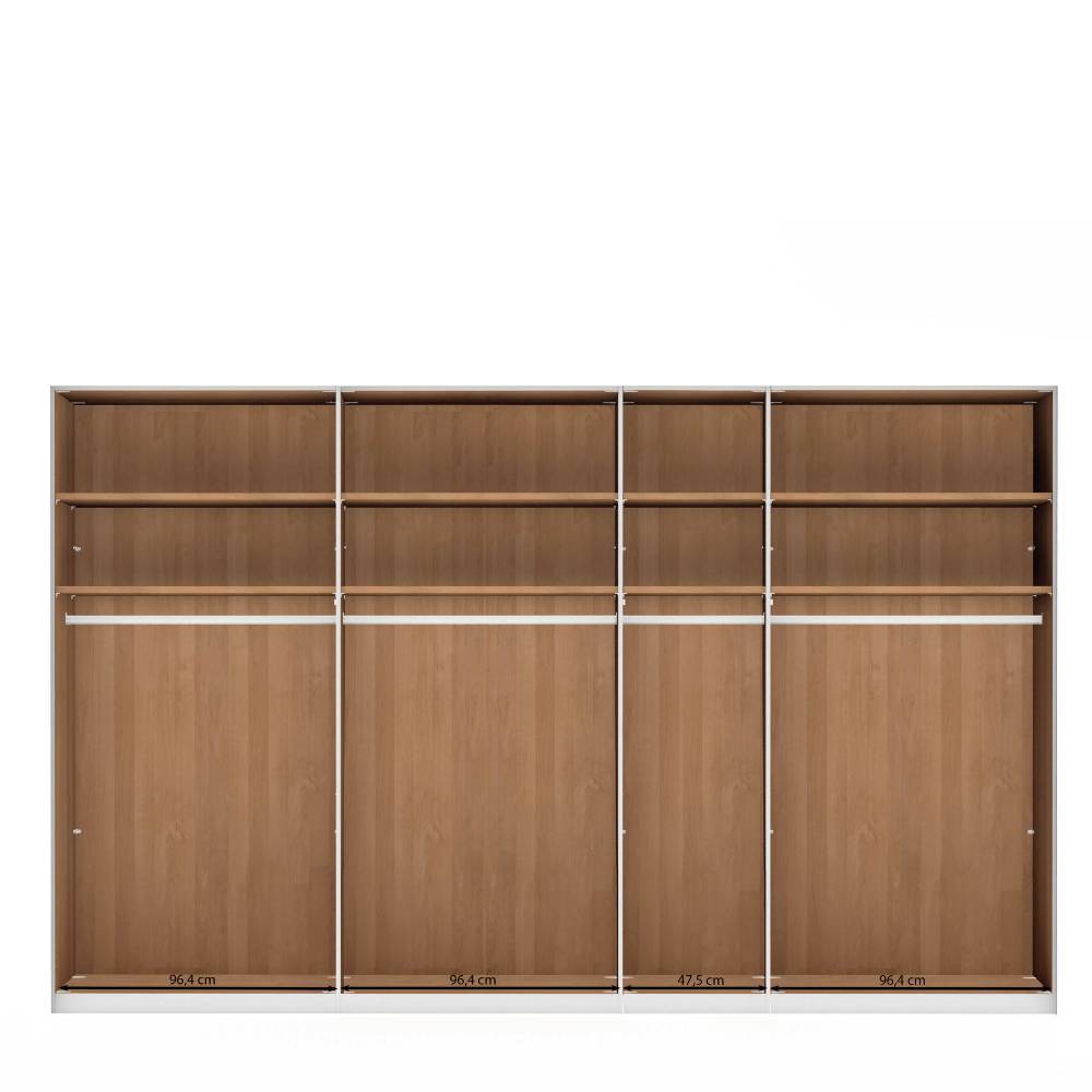 236 cm hoher XL-Schrank 7-türig - Angelina