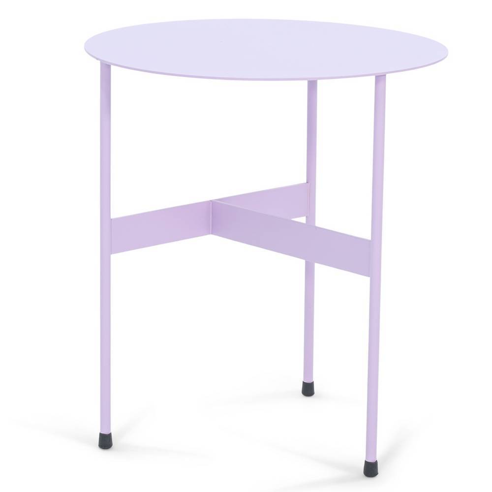 40cm Beistelltisch in Lila Stahl - Dubana