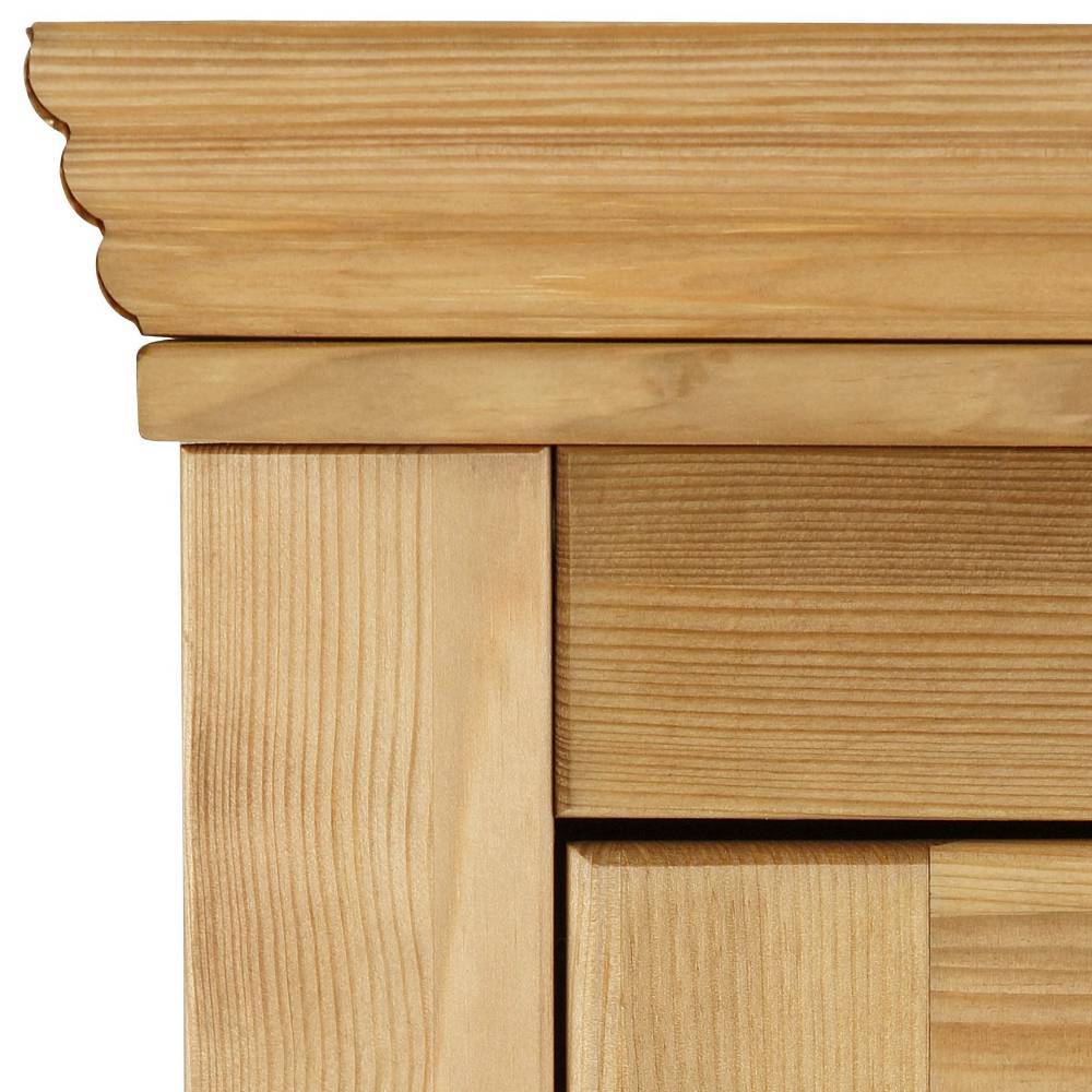 2-türiger Schlafzimmerschrank aus Kiefer - Lavronica