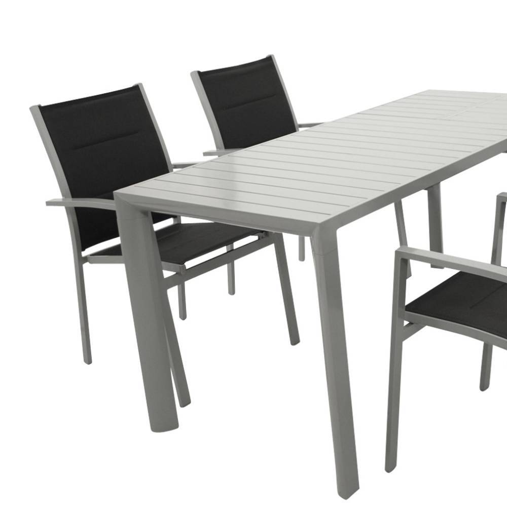 Gartentisch und vier Stühle modern - Varescan (fünfteilig)