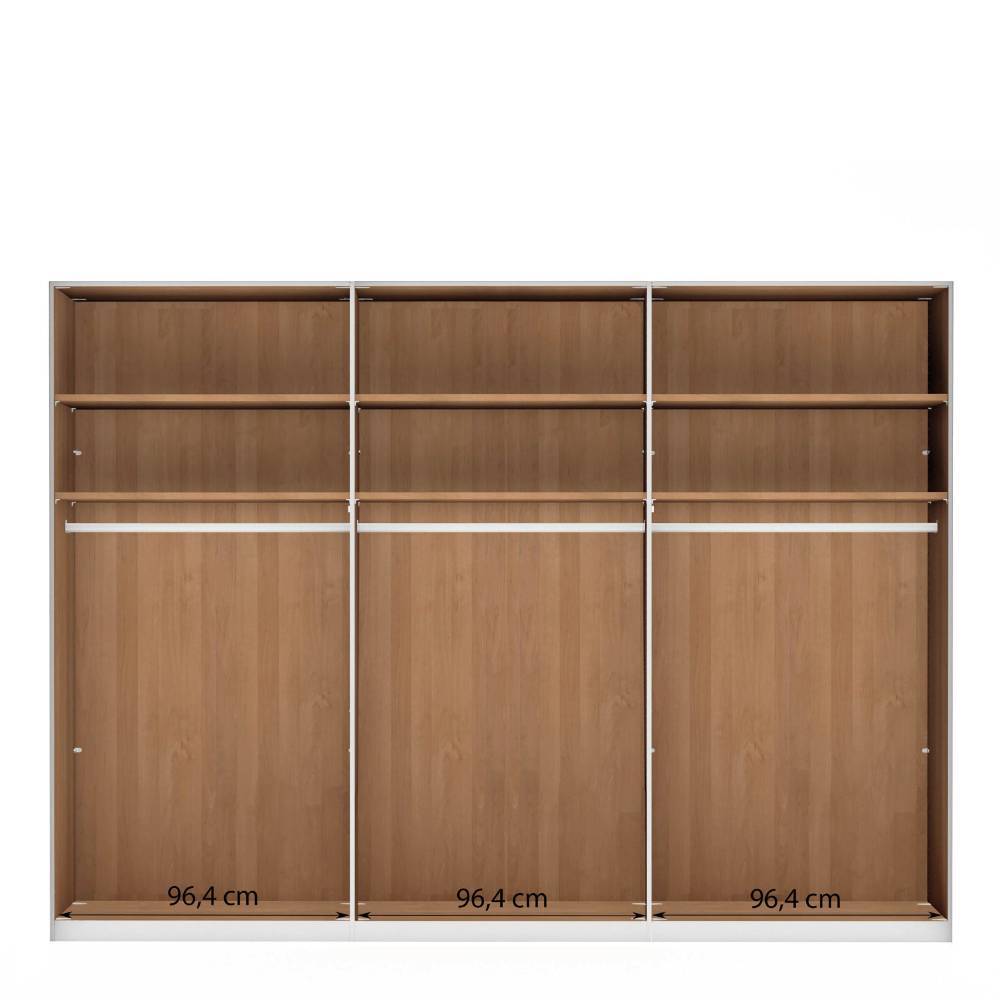 6-türiger Kleiderschrank in Erle massiv - Dilacco
