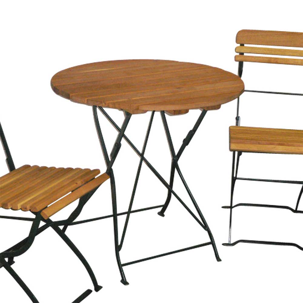 Terrassensitzgruppe Daroncas mit rundem Tisch (dreiteilig)