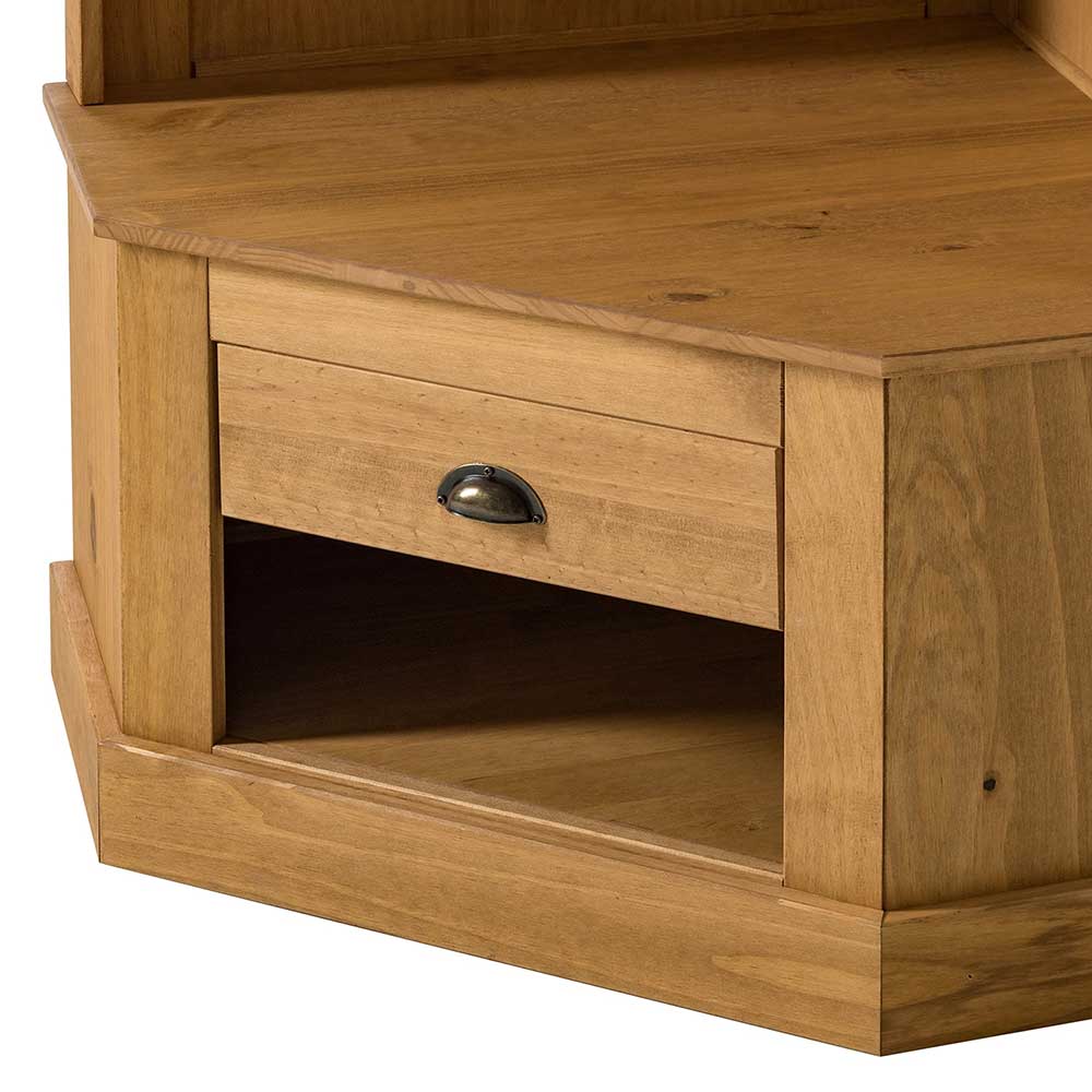 Eckgarderobe in Kiefer Natur - Kumico