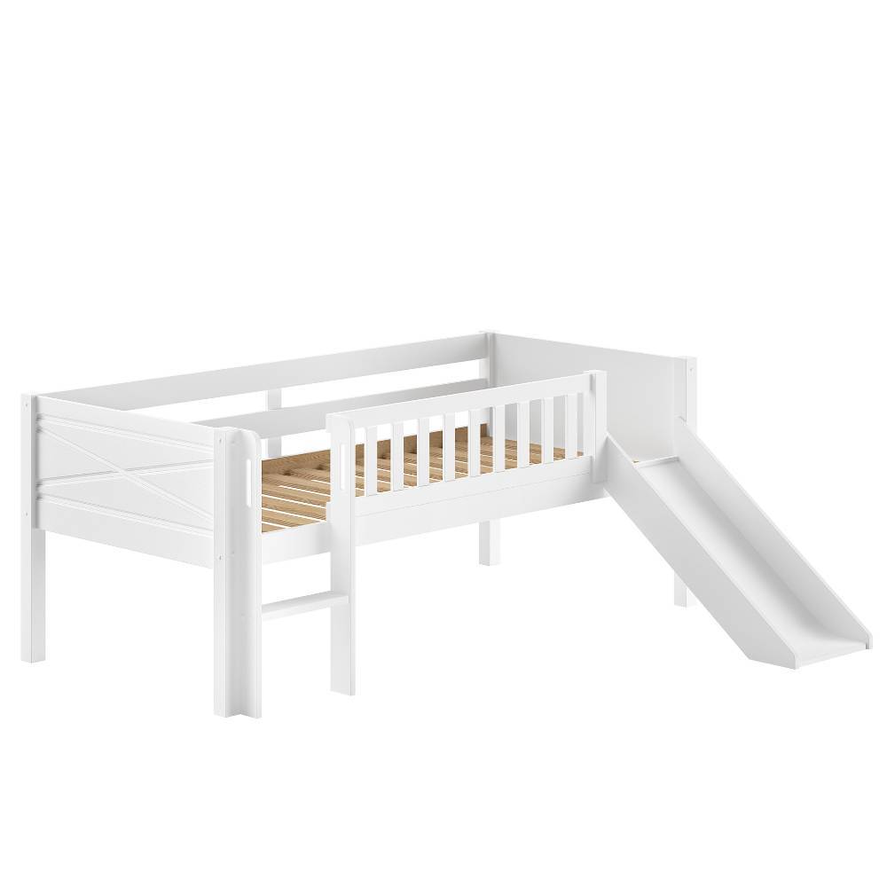 Halbhohes Spielbett mit Rutsche - Ketri