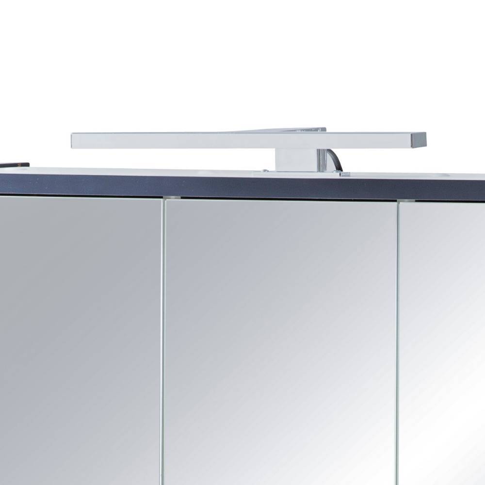 Dunkelblauer Bad-Spiegelschrank 65 cm breit - Castel