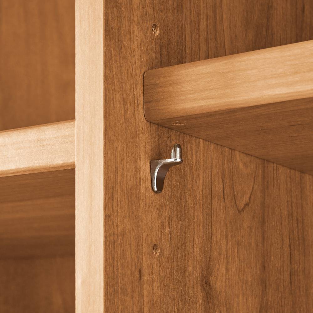 5-türiger Schlafzimmer-Schrank in Eiche Bianco - Yanicas