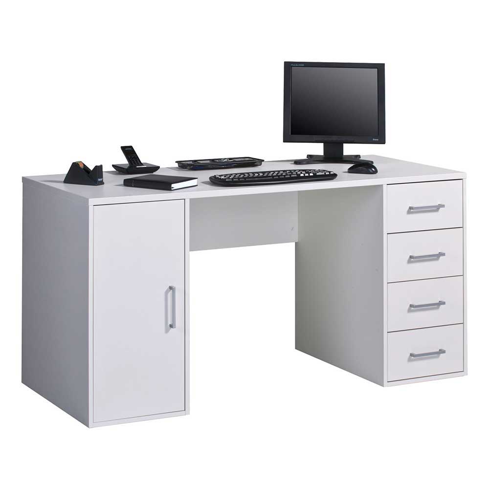 Computer-Schreibtisch Marc in Weiß