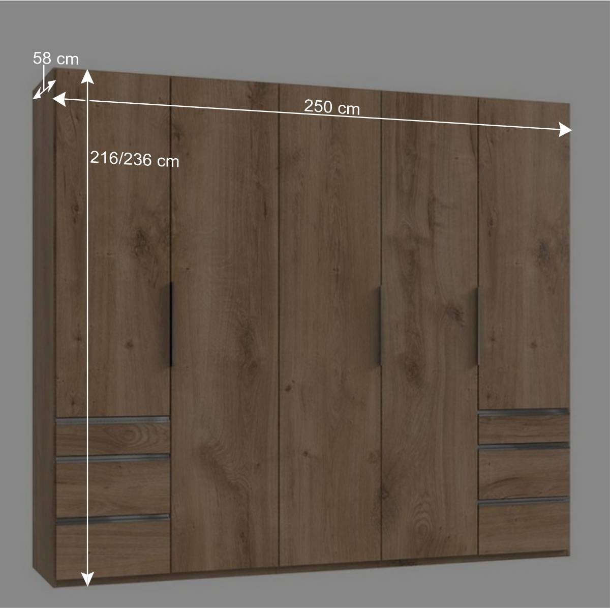 Kombi-Kleiderschrank in modernem Design - Dagidoyo