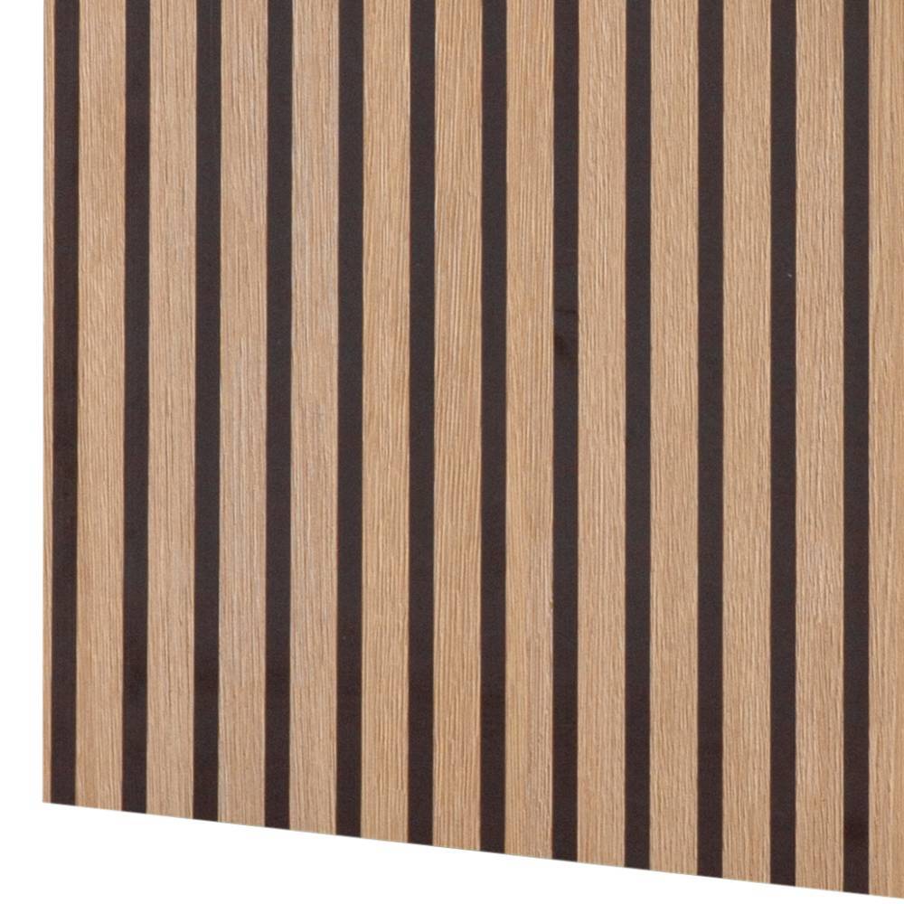 Holzpaneel mit vertikalen Streifen, helle Eichenholzoptik für Wandgestaltung – Cizio