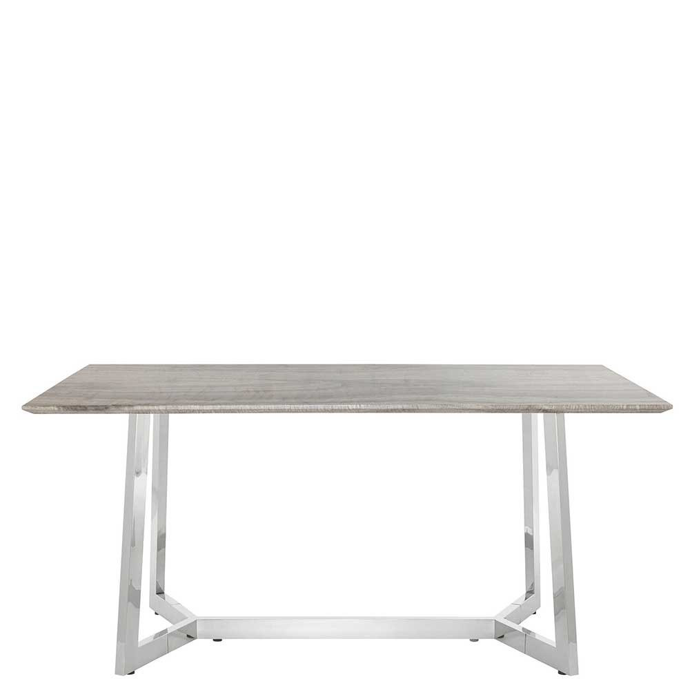 Esszimmer Tisch in Hochglanz Marmor Optik - Jaglyn