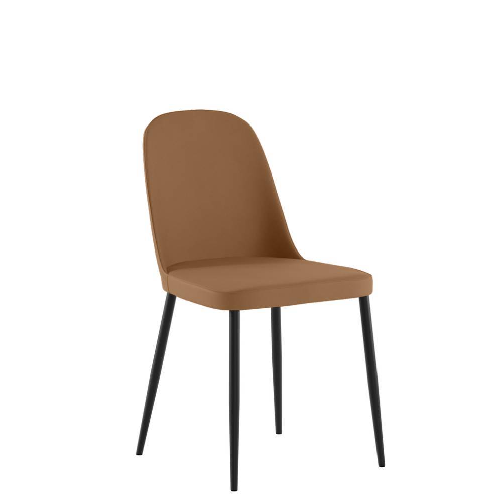 Esstischstühle in Braun Soft Touch Bezug - Comanos (4er Set)