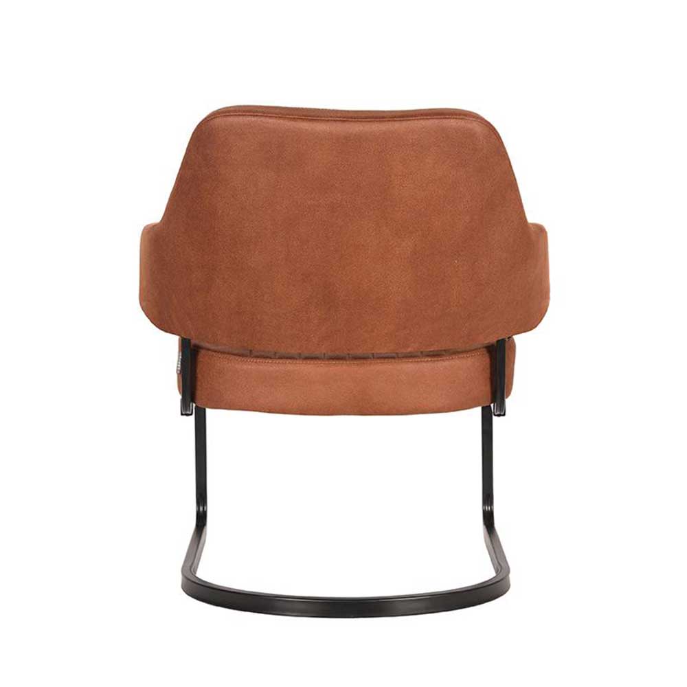 Brauner Stuhl Sessel mit Taschenfederkern - Manado