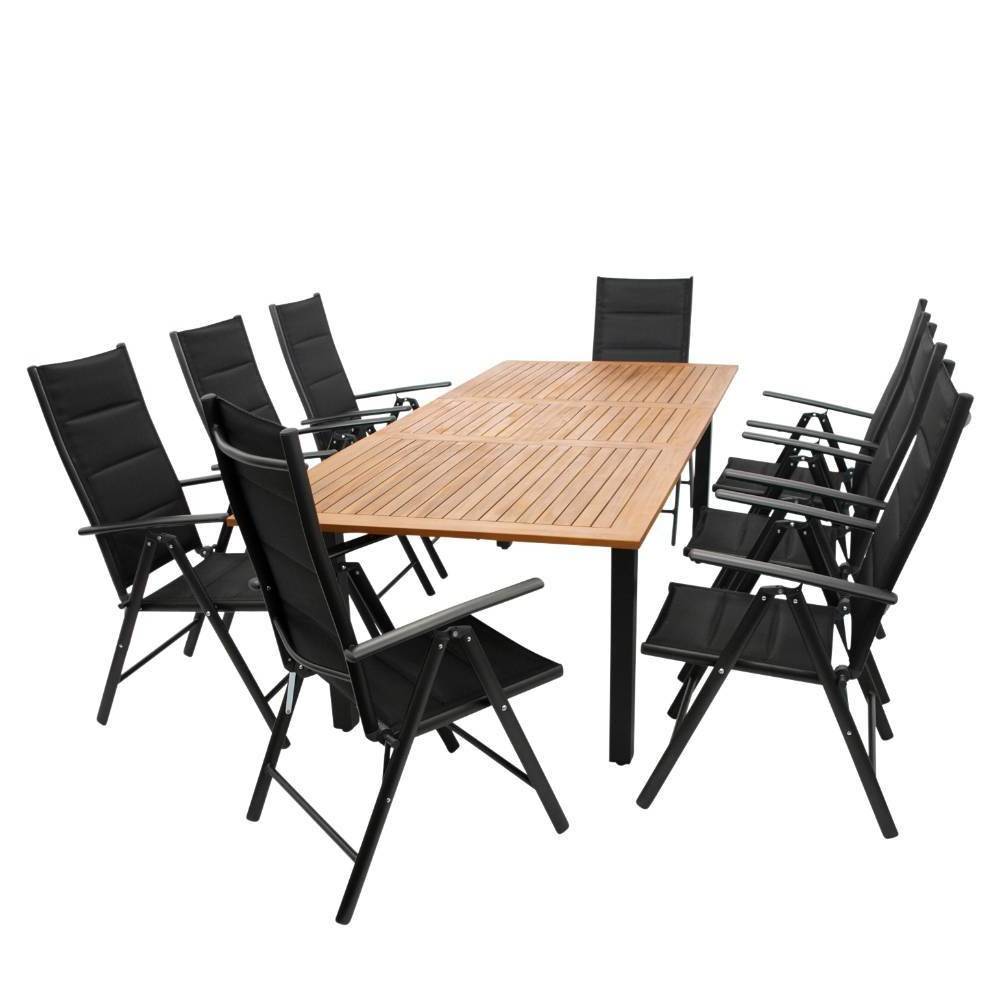 Garten Tischgruppe für acht Personen - Jily (neunteilig)