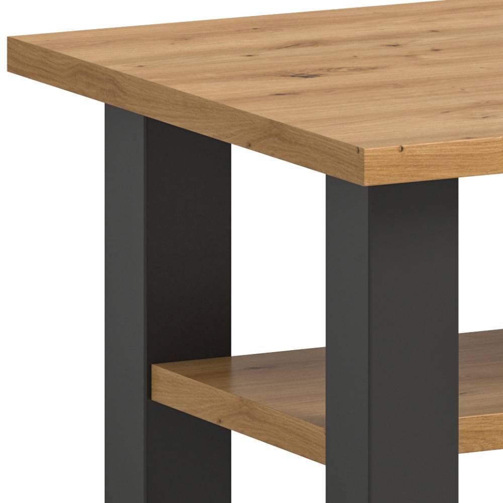 Rechteck-Couchtisch in Wildeiche Holzdekor - Cibao