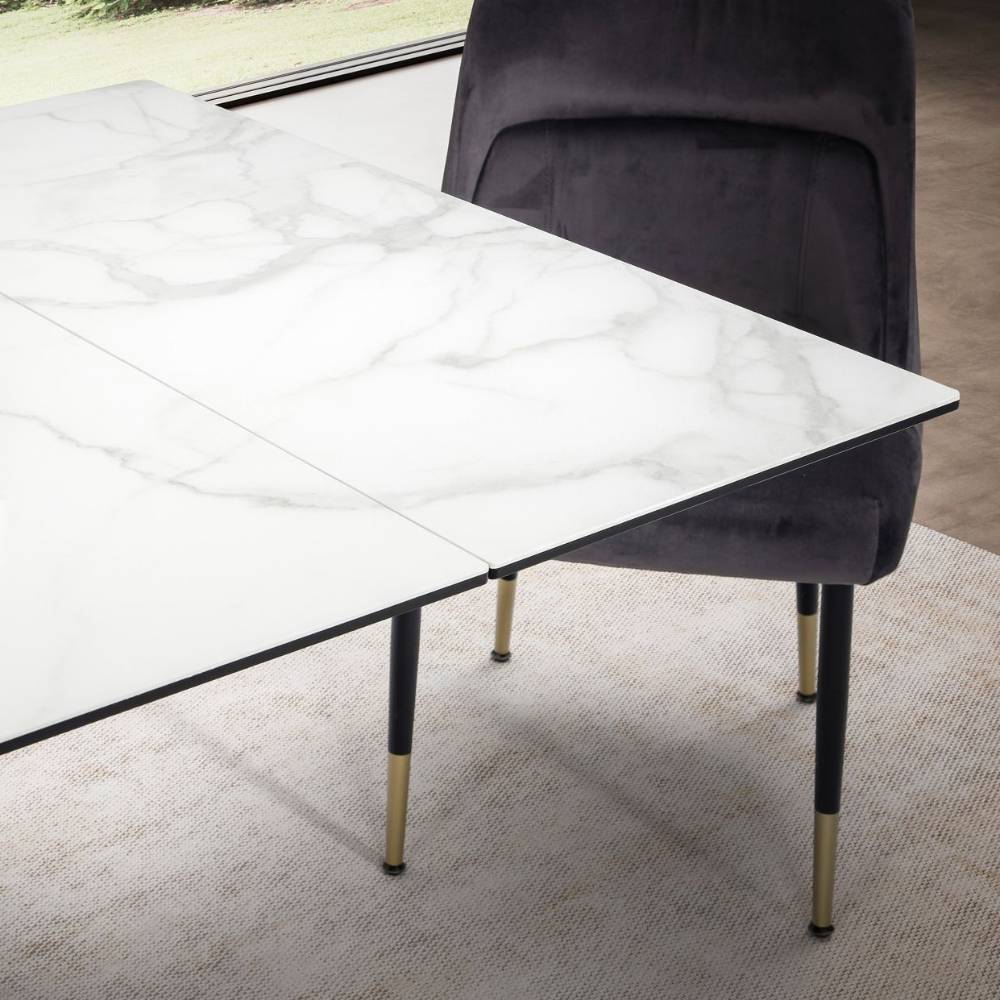 Design-Esszimmertisch mit Keramikplatte - Lena