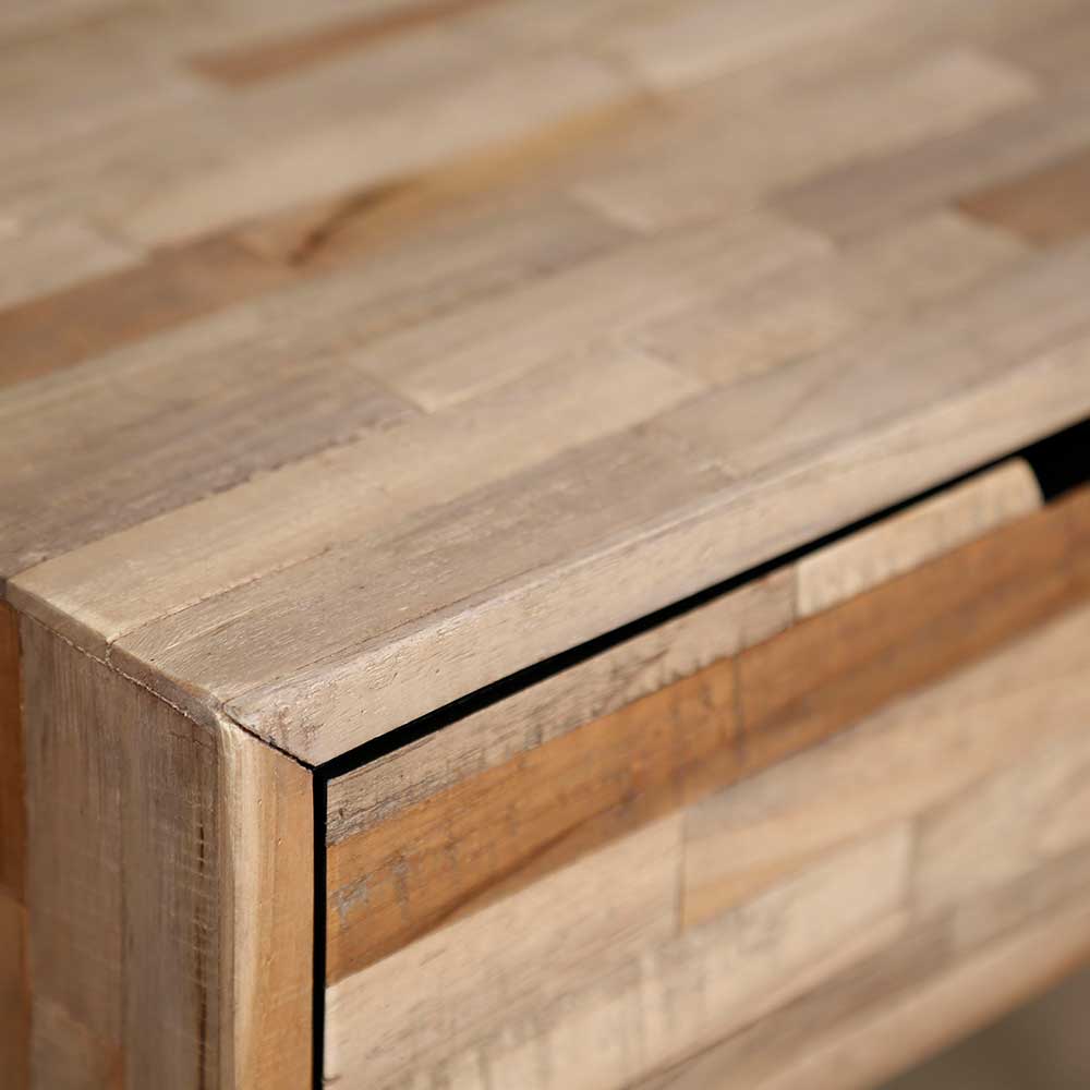Nachttisch aus Grey Wash Teak Holz - Valences