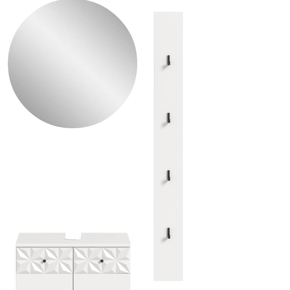 Badezimmer-Einrichtung Set - Ustabo (vierteilig)