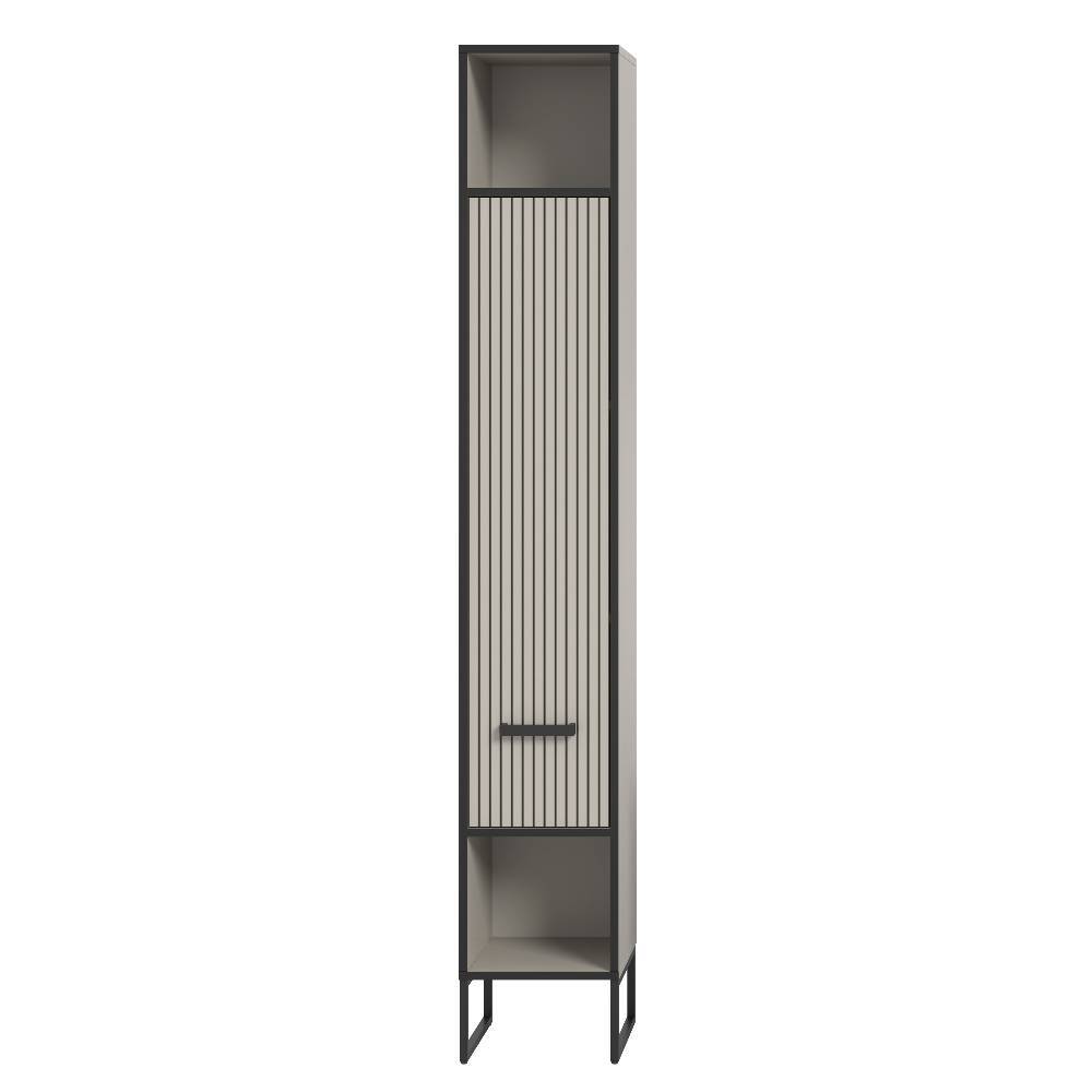 Design-Badezimmer-Hochschrank in Hellgrau - Xena