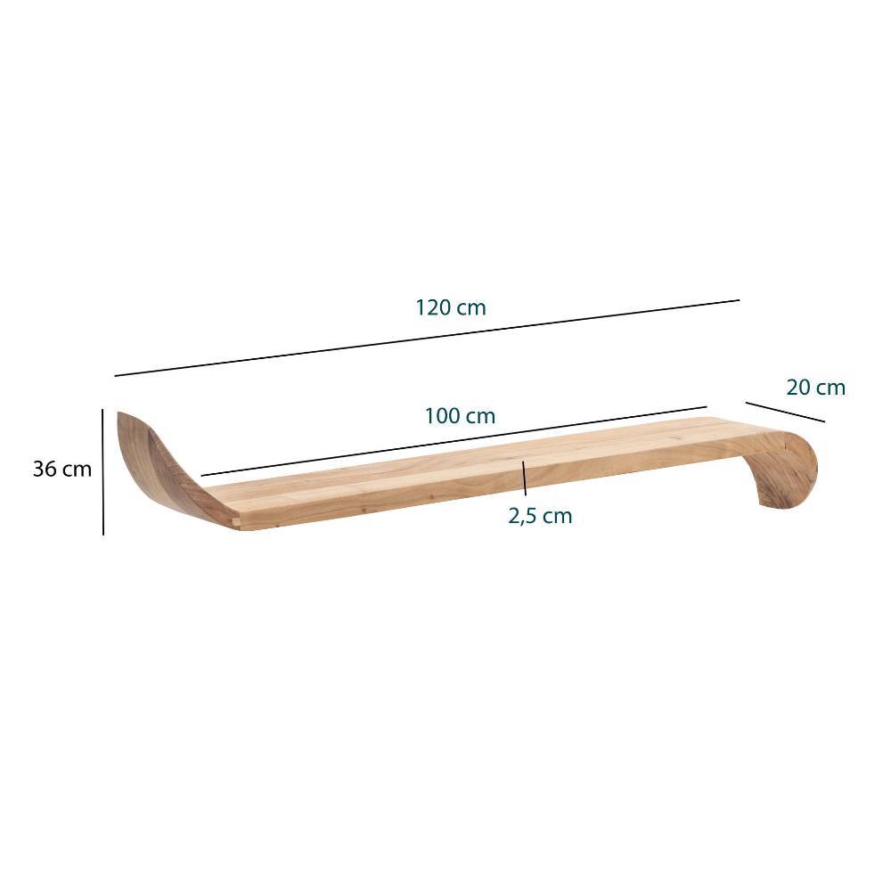 Skandi Wandboard aus Mangoholz Maße und Abmessungen für eine einfache Planung – Totroma