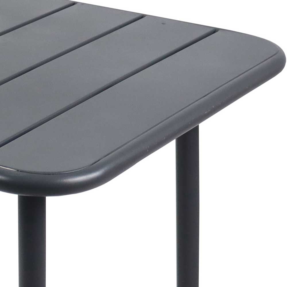 Schwarze Outdoor Essgruppe Set - Xenata (fünfteilig)