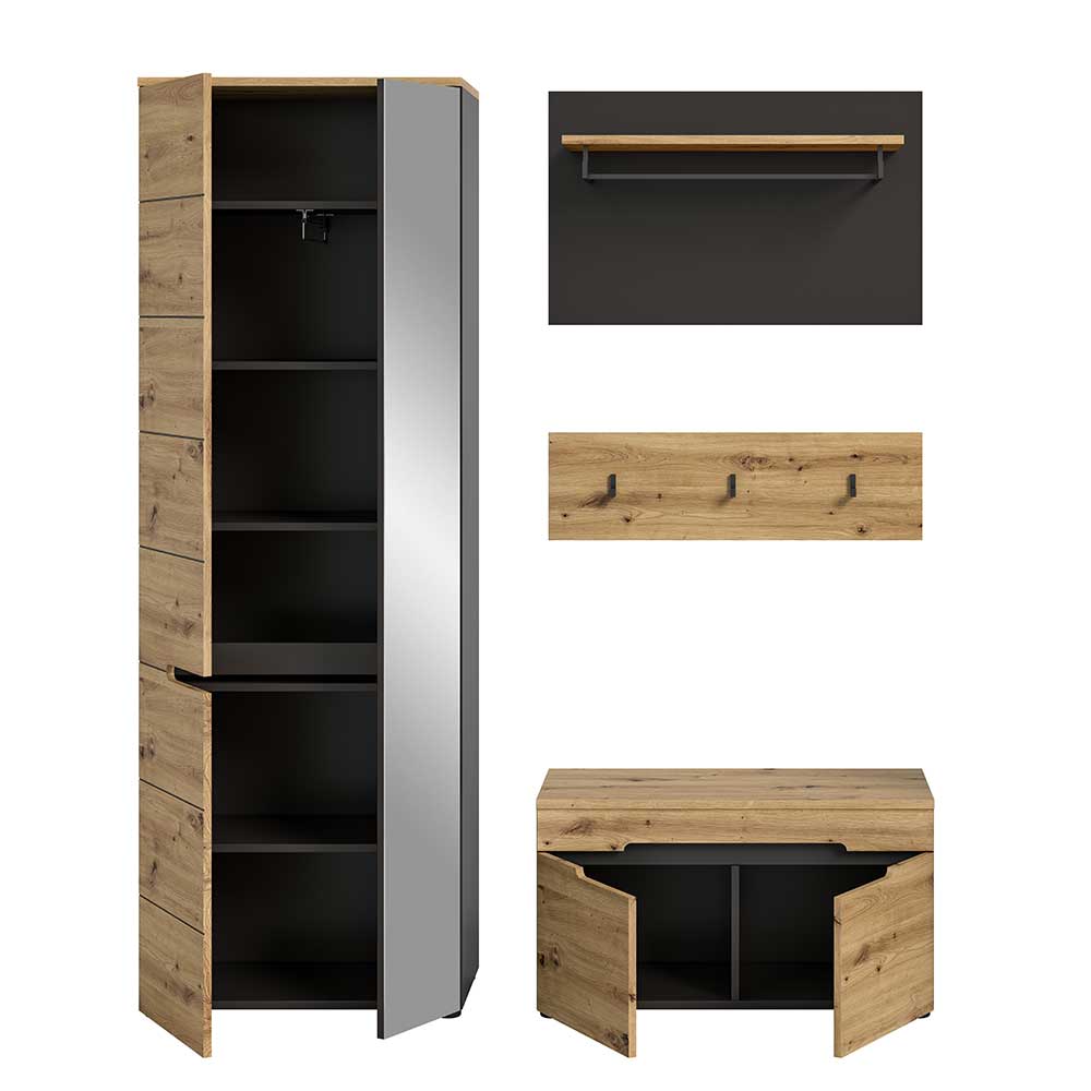 Flurmöbel Set modern - Norja (vierteilig)