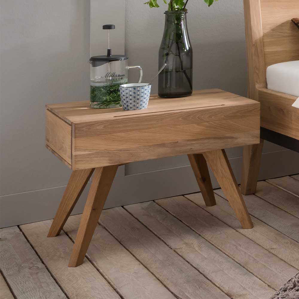 50x40x40 Nachttisch aus Holz - Elscura