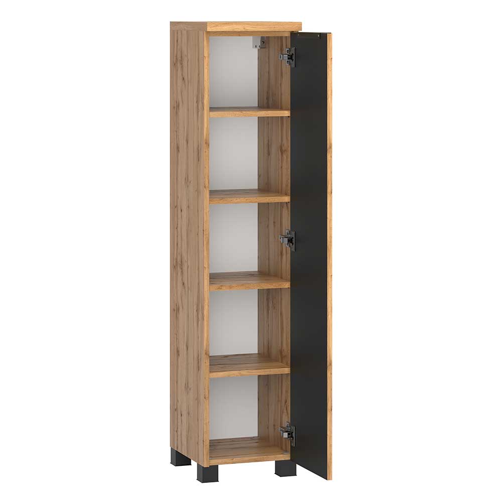 1-türiger Midi-Schrank fürs Badezimmer - Crystoga