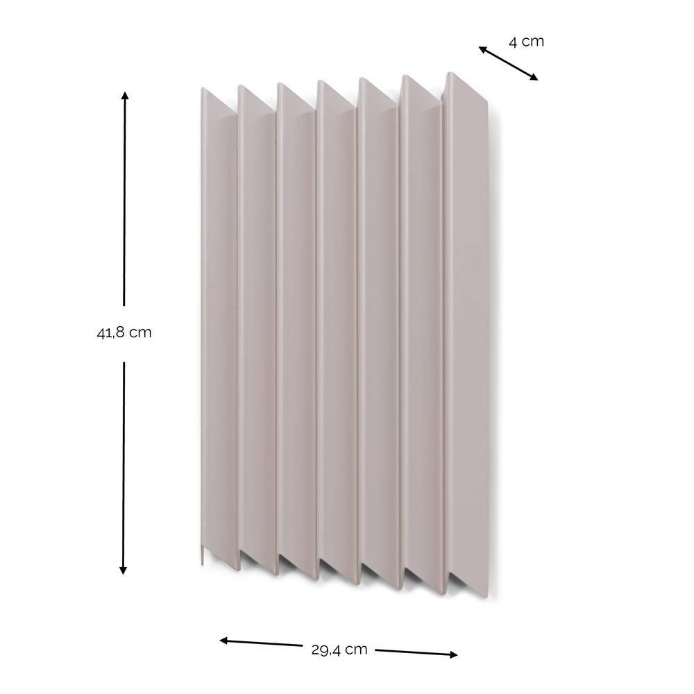 Design-Hängegarderobe in Taupe Stahl - Arjas