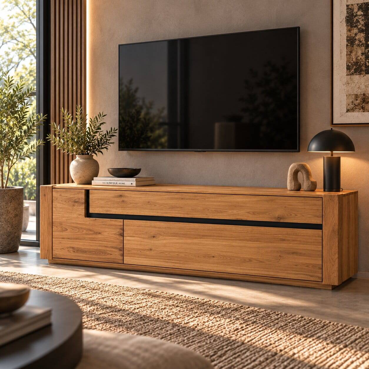 TV-Board aus Eiche Massivholz - Sofija