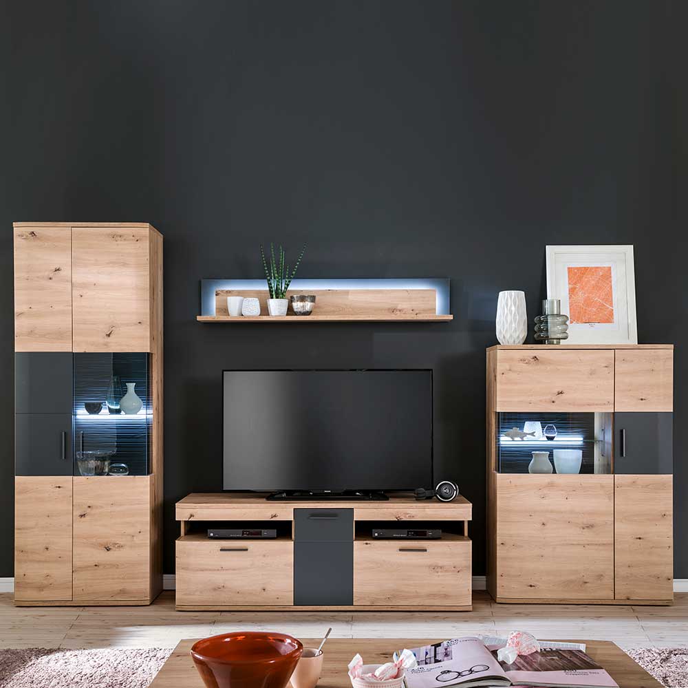 Möbel Wohnkombination Set - Vecenda (vierteilig)