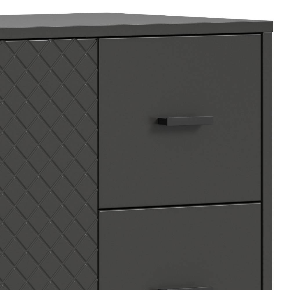 Kombi-Highboard in Mattgrau - Natal