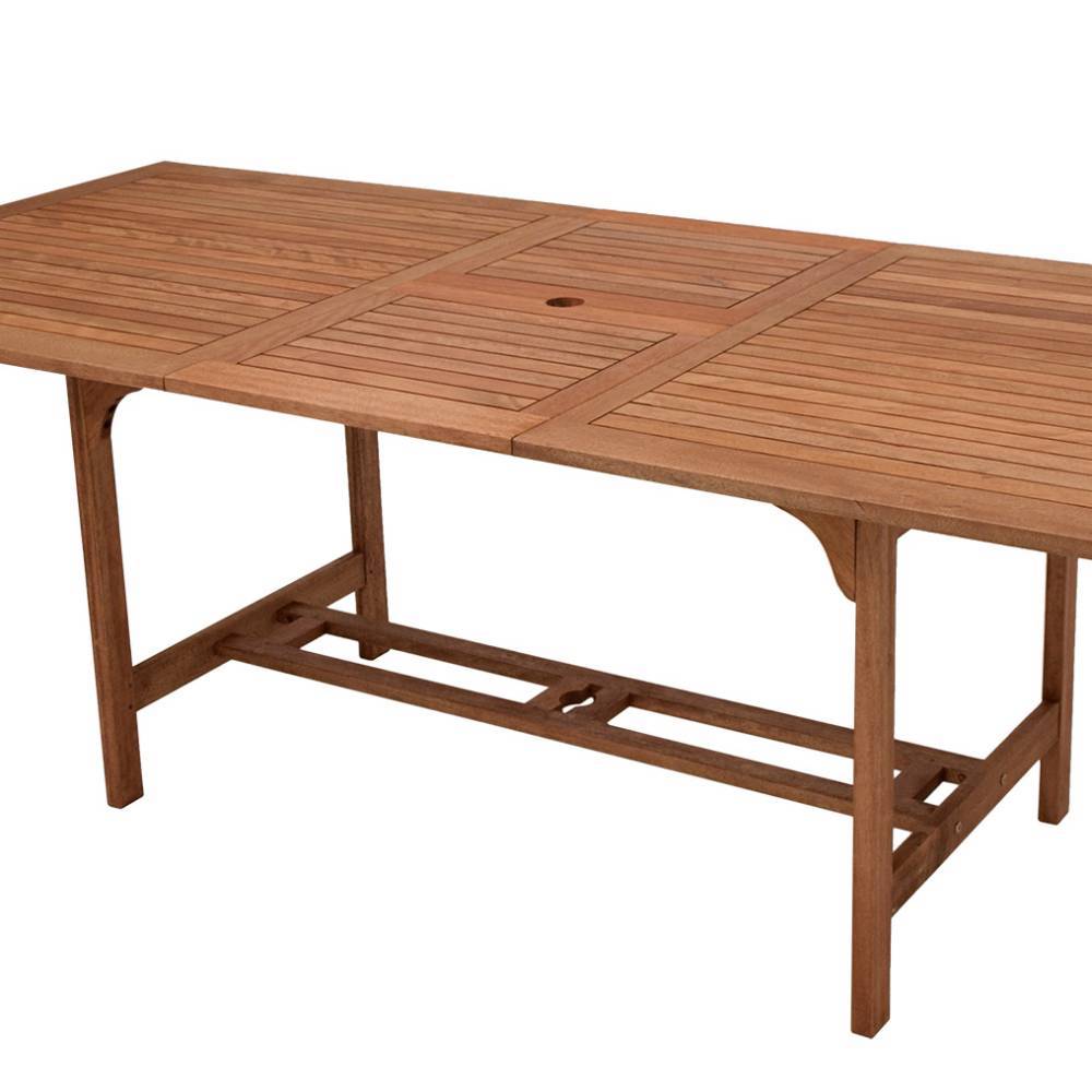 Outdoor Ausziehtisch aus Eukalyptusholz - Acneza